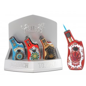 Scorch Torch Turbo 45 Degree w/ push buttons & Two-tone Colors - 9ct Display [61644-3]